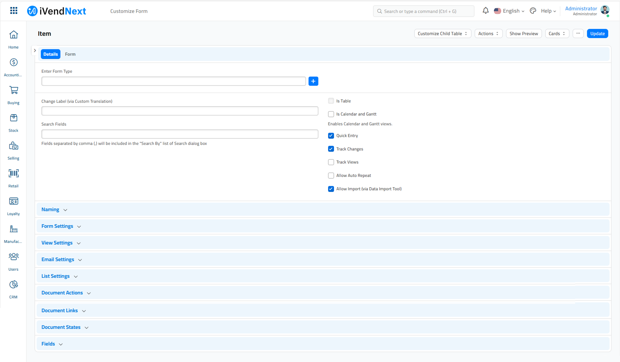 Customize Form - Edited